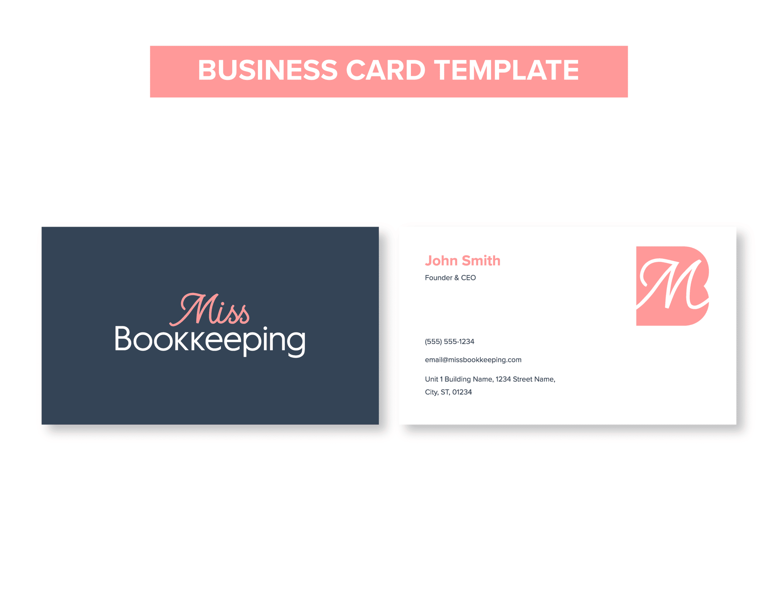 04MissBK__Business Card Template