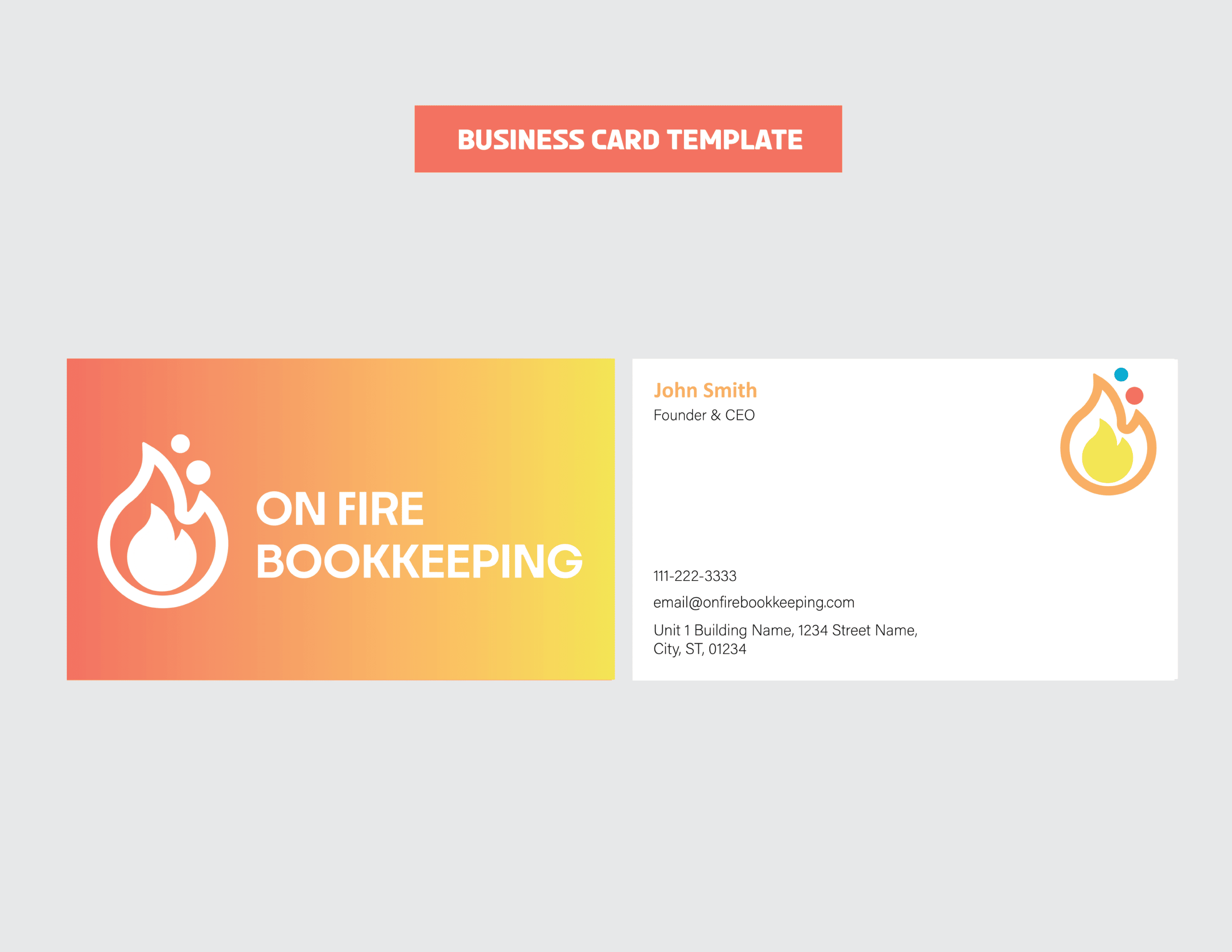 04_OnFireBookkeeping_Business Card Template