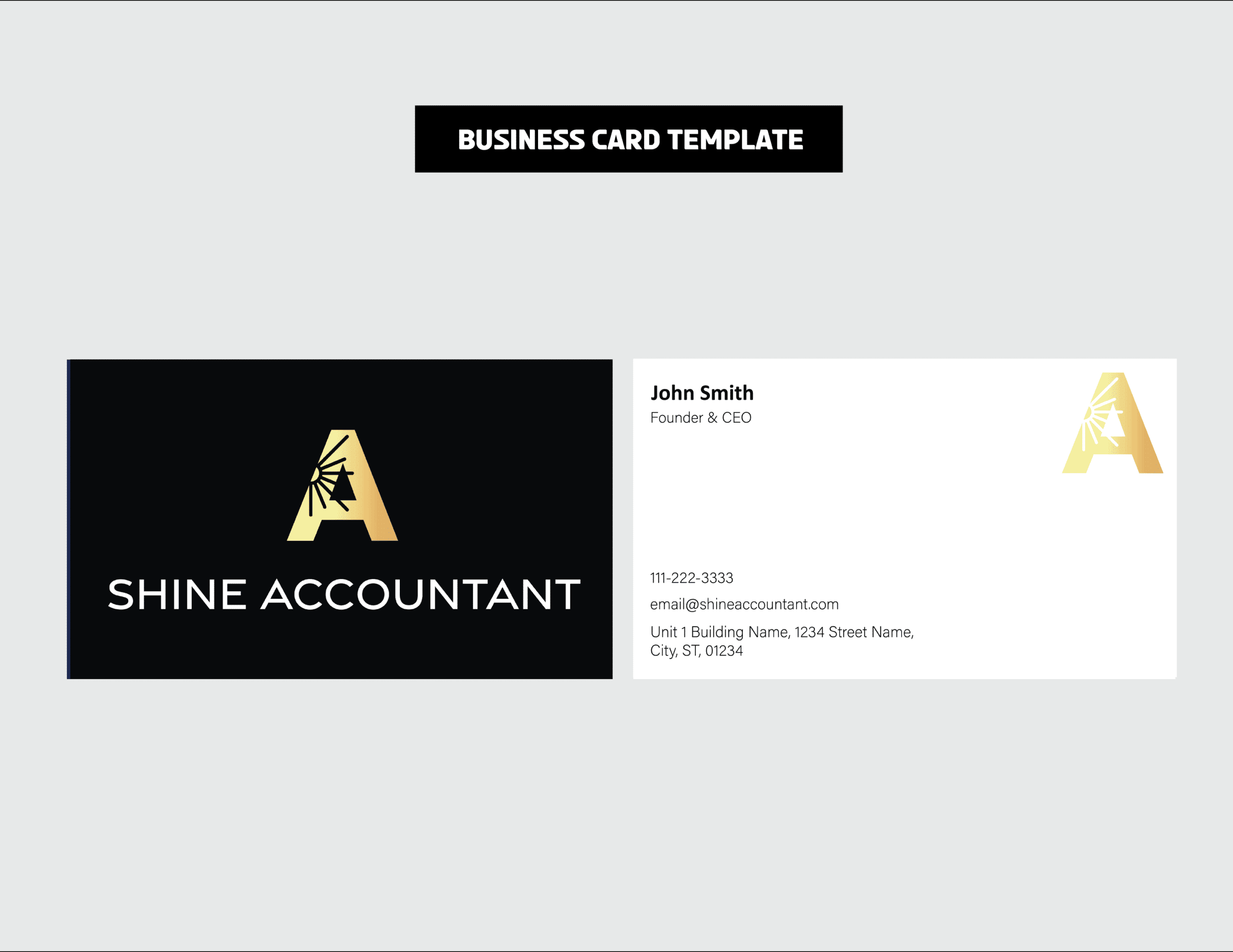 04_ShineAccountant_Business Card Template