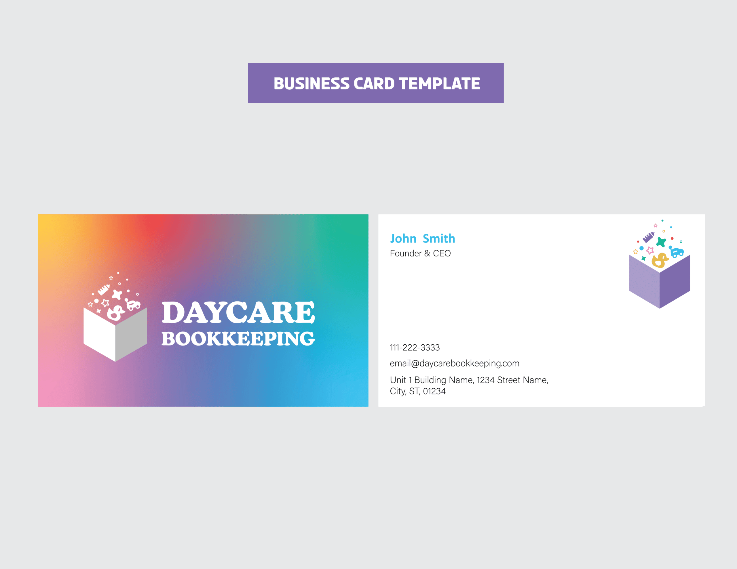 04_DaycareBookkeeping_Business Card Template